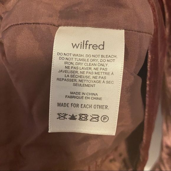 ARITZIA Wilfred Novella Long-sleeve Velvet Velour Blouse Truffle Brown ~ sz 4 47 - Picture 7 of 9